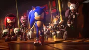 v.li.: Renegade Knucks, Rusty Rose, Sonic, Nine, Rebel Rouge
