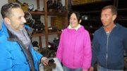 Experte Mauro Corradino (li.) mit Sandra und Matthias