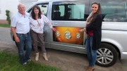 Von links: Norbert und Helga mit Tochter Nicole.