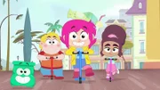 Noch sind Ernest (v.l.), Francois, Rebecca und Nadine fröhlich. Doch das Lachen wird ihnen bald vergehen. Und schuld daran ist wieder einmal Marie Agnes.