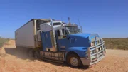 Truck on the road.