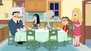 (v.l.n.r.) Stan; Hayley; Roger; Klaus; Steve; Francine