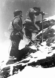 Edward F. Norton und George Leigh Mallory bei der britischen Mount-Everest-Expedition.