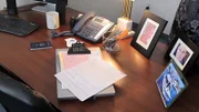 Robert Wiles' desk at the National Flight Services.