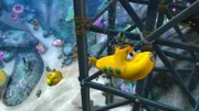 Timmy und Bess müssen die Stahlträger von Shantys Dock überprüfen.