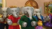 Chiku zeigt König Babar den Pfad-Finder.