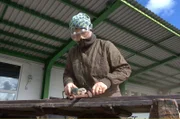 Wencke Burzlaff in ihrer Werkstatt.