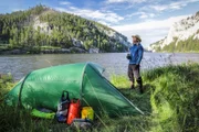 Der Schlafplatz in Montana während "Im Fluss: 6.000 Kilometer auf Missouri und Mississippi durch Amerika: Quelle und Oberlauf"