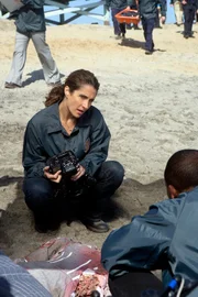 "Like Water For Murder" -- When NYC’s top property seller washes up on Rockaway Beach with several other dead sharks, our CSI’s, Dr. Sheldon Hawkes (Hill Harper) and Stella (Melina Kanakaredes) inspect a twisted trail of evidence that includes a shark-topsy, a decadent chocolate fashion show and a bloodthirsty competition for customers.