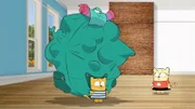 Ollie mit vollbepacktem Rucksack für die Mongolei