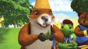 Franklin geht mit seinen Freunden auf Schmetterlingssuche. Sie wollen vor allem ein Exemplar suchen, das sich nur selten blicken lässt: den Monarchfalter.