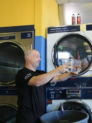 Fish in washer tank.
