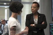L-R: Jane Doe (Jaimie Alexander), Bethany Mayfair (Marianne Jean-Baptiste)