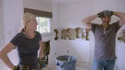 The kitchen is being modernized and enlarged, and the living room is designed so that the family really wants to live in it.