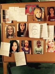 The board of all of Ethermans victims in color.