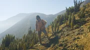 Hazen steht auf einem Berg. (National Geographic)