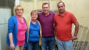 Von links: Heike, Sigrid, Trödelexperte Otto Schulte und Victor.