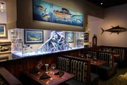 The second Guy Harvey aquarium featured in the restaurant.