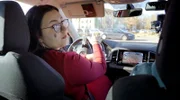 Während einer Fahrstunde mit Fahrschülerin Laila in Stendal