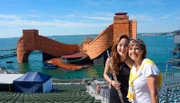 Bregenzer Festspiele Annette Krause mit Star-Flötistin Jasmine Choi.