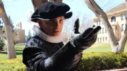 Host Anthony Melchiorri switches gears from hotel consultant to actor as he performs a scene from Shakespeare at the Utah Shakespeare Festival near the Stratford Court Hotel in Cedar City, UT.