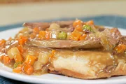 Kaninchenpastete, eines der typischen Gerichte Neufundlands. Kaninchenpastete, eines der typischen Gerichte Neufundlands.