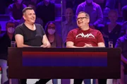 Rateteam-Kapitän Elton (r.) mit dem Musiker Marc Pircher (l.).