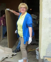 Heike bei der Räumung.