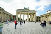 Das Brandenburger Tor in Berlin, Deutschland.