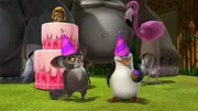 Mort (l.), Maurice (2.v.l.), Skipper (2.v.r.)