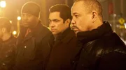 CHICAGO P.D. -- "The Number of Rats" Episode 220 -- Pictured: (l-r) Laroyce Hawkins as Kevin Atwater, Danny Pino as Nick Amaro, Ice-T as Odafin "Fin" Tutuola  -- (Photo by: Elizabeth Morris/NBC)
