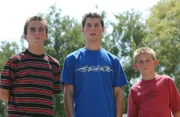 (v.li.): Malcolm (Frankie Muniz), Reese (Justin Berfield), Dewey (Erik Per Sullivan)