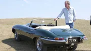 Jeremy Clarkson zelebriert den 50sten Geburtstag des Jaguar E-Type.
