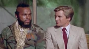 v.li. B.A. Baracus (Mr. T) und Templeton "Faceman" Peck (Dirk Benedict)
