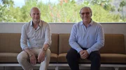 l-r: Christian Berkel , Architekt Leo Marmol