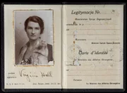 Eine Ausweiskarte von 1932 für Virginia Hall.