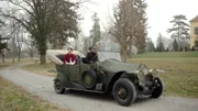 Nachstellung: Erzherzogin Elisabeth Marie, Enkelin von Kaiser Franz Josef, im Automobil.