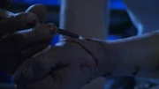 HEROIN injecting wrist.