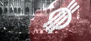 Die 3 Pfeile, Symbol der "Eisernen Front" gegen Kapitalismus, Reaktion und Faschismus.