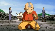 L-R: Katara, Appa, Aang, Sokka
