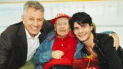 Die Röbi Koller-Kultnacht Happy Day - Stéphane Lambiel In der Eissporthalle Palladium in Champery/Wallis Der älteste Fan von Stéphane Lambiel trifft sein Idol Moderator Röbi Koller, Hans Zumstein, Stéphane Lambiel