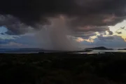 Herbst-Sturm über der Gialova-Lagune.