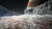 Die Eiskruste des Jupitermonds Europa könnte einen gigantischen Ozean bedecken. Möglicherweise gibt es darin sogar Leben.