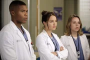 Neue Herausforderungen warten auf Dr. Shane Ross (Gaius Charles, l.), Dr. Josephine "Jo" Wilson (Camilla Luddington, M.) und Dr. Heather Brooks (Tina Majorino, r.) ...