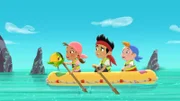 JAKE AND THE NEVER LAND PIRATES - "Jake's Cool New Matey" - Jake and crew help Percy and his penguin colony find Never Land's legendary paradise where it remains winter all year round. Rhys Darby ("Flight of the Conchords") guest stars as Percy the Penguin. This episode of Disney Junior's "Jake and the Never Land Pirates" airs FRIDAY, DECEMBER 7 (10:30 AM - 11:00 AM ET/PT) on Disney Junior. (DISNEY JUNIOR) CUBBY, IZZY, PERCY, JAKE; JAKE AND THE NEVER LAND PIRATES - "Hook's Hookity-Hook!" - (DISNEY JUNIOR) HOOKITY-HOOK; JAKE AND THE NEVER LAND PIRATES - "Birds of a Feather" - Jake and his crew help Skully's new bird friend Winger search for the Golden Skybird Treasure and are greeted by a wise old parrot on Skybird Island.  Grammy-nominated singer/songwriter Lisa Loeb guest stars as Winger and Adam West voices the parrot. This episode of Disney Junior's "Jake and the Never Land Pirates" airs SATURDAY, MAY 21 (8:30-9:00 a.m. ET/PT). (DISNEY JUNIOR) WISE OLD PARROT, SKULLY, WINGER
