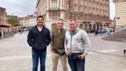 Sükrü, Mauro und Otto in der französischen Stadt Lille