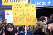 Demo-Teilnehmerinnen auf Protest zum Internationalen Frauentag