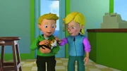 Sarah und James haben ein Meerschweinchen geschenkt bekommen.