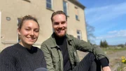 Neue Gesichter in Dahlen: Giuliana Martinez und Felix Garten aus Berlin probieren einen Anfang im Gutshaus am Dorfrand.
