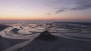Die Gezeiten in der Bucht des Mont-Saint-Michel gehören zu den stärksten ganz Europas.